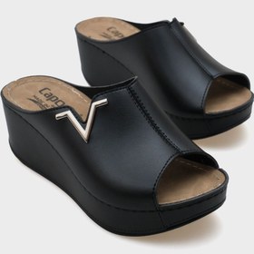 Resim Capone Outfitters Anatomik Yumuşak Konforlu Taban Dolgu Topuklu Anne Terlik 