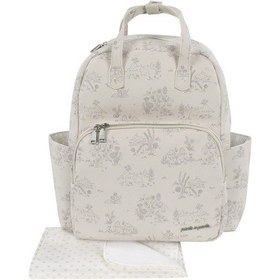 Resim Pasito A Pasito Toile De Jouy Bebek Bakım Sırt Çantası Cream Krem 