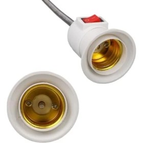 Resim DY-112 Prizden E27 Duya Dönüştürücü 26CM Spiralli Anahtarlı Duy (DY-112 23729) 