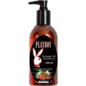 Resim Playboy Çilekli 120 Ml Aromaterapi Masaj Yağı Gxmz -Çilekli 120ml Strawberry Massage Oil 