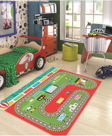 Resim VİVİCAHOME Dijital Baskı Kaymaz Taban Makinede Yıkanabilir Çocuk Odası Halısı Bebek Odası Halısı VCH 