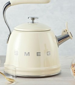 Resim Smeg Cklw2001cr Krem Set Üstü Islık Kettle 