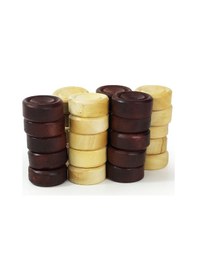 Resim Helena Wood Art Şimşir Mini Tavla Pulu 17Mm 