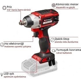 Resim Akülü Darbeli Somun Sıkma Impaxxo 18/230 Power X-Change (Li-Ion, 18 V, 230 Nm, Kömürsüz Motor, Akü ve Şarj Cihazı Dahil Değildir) - 4510080 