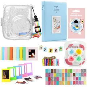 Resim Trendfone Instax Mini 12 Simli Şeffaf Koruyucu Ve Aksesuar Seti-9 Farklı Ürün Başlangıç Paketi 