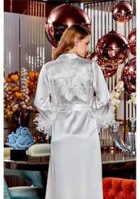 Resim Jeremi 4097 Tüylü Bride Uzun Sabahlık 001 