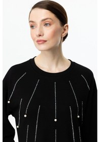 Resim On Fashion Taşlı Tunik Siyah 