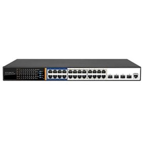 Resim Tiandy YPS-5024G-4SFP-L3 24 Port Gigabit Poe 4 Port Gigabit SFP Layer3 Yönetilebilir AI POE Switch 