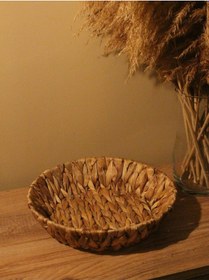 Resim Hasır Su Sümbülü Ekmek Sepeti Yuvarlak Diğer 