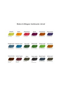 Resim Rohrer & Klingner Antik Mürekkep 28-modern Sanatçılar İçin Profesyonel 100ml 430-mauriziusblau Çok Renkli 