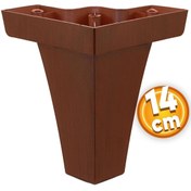 Resim Badem10 Venüs Lüks Mobilya Kanepe Tv Ünitesi Koltuk Ayağı 14 Cm Kahverengi Ahşap Desenli Baza Ayakları 