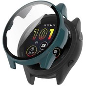 Resim Garmin Forerunner 265 Akıllı Saat Pc Saat Kılıfı Ve Temperli Cam Ekran Koruyucu - Siyahımsı-wellngs 