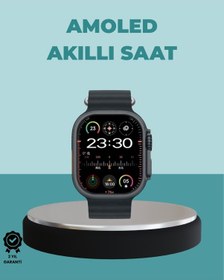 Resim Amoled Akıllı Saat 49mm Bluetooth Arama Spor Ve Sağlık 