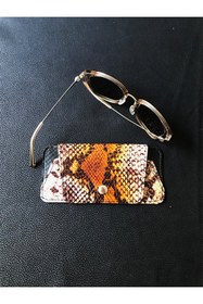 Resim ViP GiFT Gözlük Kılıfı Gözlük Kabı Hakiki Deri Snake 