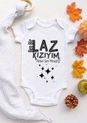 Resim BabyLimon Laz Kızıyım Desenli Kısa Kol Unisex 