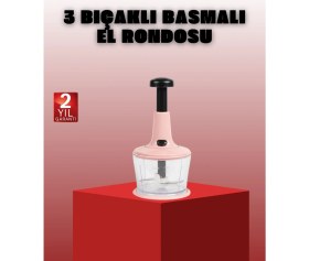 Resim Marsilyan Manuel Sebze Rondosu Pratik Bas Kes Doğrayıcı 