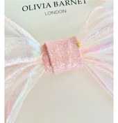 Resim Pink Hologram Tail Bow Hair Clip 