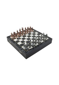 Resim Gifthome Orta Boy Metal İspanyol Satranç Takımı Antik Ve Mermer D 