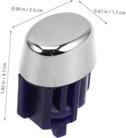 Resim Mikinona Kaydırma düğmesi Araçlar için dişli kol düğmeleri dekoratif vites topuzu otomatik şanzıman vites topuzu vites değiştirme kolu yedek vites topuzu Metal Blue 