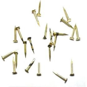 Resim Klips, Menteşe, Ayağı Çivisi 9mm Çelik - Sarı 10GR 