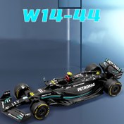 Resim Burago 2023 1:43 Mercedes-AMG Performans F1 Takımı W14 #44 ve #63 Alaşım Yarış Dökme Statik Koleksiyon Model Araba Oyuncak Hediye Cadılar Bayramı Noel Hediyeleri 