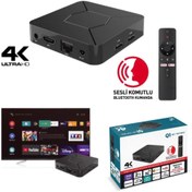 Resim FS1PRO TEKNOLOJI 4k Android Tv Box / Sesli Komut & Google Asistan Prime Android Tv Box & Akılı Smart Kutu 