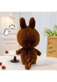 Resim Lila Dragon Labubu Peluş Oyuncak Kuyruklu Seri Labubu Peluş Oyuncak 