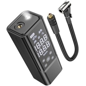 Resim Zpp7 Dijital Göstergeli 5000 Mah Bataryalı Kablosuz Hava Kompresörü 