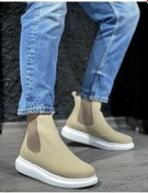 Resim Byshoes Knack Yüksek Taban Ayakkabı 111 Vizon Süet 