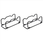 Resim Poieerf 2x Küçük Dambıl Standı Rafı Halter Tutucu Dambıl Raf Kompakt Dambıl Çelik Raf Dambıl Halter Depolama Rafı (Yurt Dışından) 