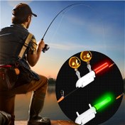 Resim LED Balık Çiğneme Alarmı Çift Zil ile, Gece Balıkçılığı için Beyaz Yanan Işık - Pil ile Çalışır, CR425 Pil Gerektirmez, Serbest Balıkçılar için İdeal, Balıkçılık Ekipmanı | LED Işık Çubuğu | Dayanıklı Balıkçılık Ekipmanı, Balık Alarmı, Pil Olmadan 