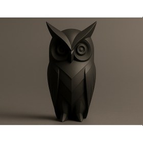 Resim 15 Cm Baykuş Heykeli Modern Dekor Salon, Ofis Ve Hobi Odası İçin Özel Tasarım 