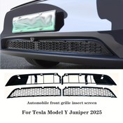 Resim For Tesla Model Y Juniper 2025 Araba Ön Gril Böcek Ekranı Havalandırma Kapakları için Uygun, ABS Malzeme | 2 Bölümlü Ayrılabilir Ön Gril Koruyucu, for Tesla Model Y Aksesuarları için 