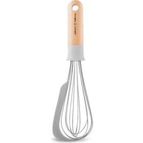 Resim Karaca x Refika Ahşap Saplı Sıyırıcılı Çırpıcı 27,1 cm 