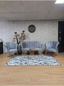 Resim ZAFİR Papatya Çay Seti Koltuk Takımı Gold Sivriltme Ayak, Balkon, Salon, Ofis, Cafe Koltuk Takımı 