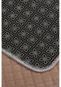 Resim Kare Plus Vizon Büyük Ebat 80x150 + 50x80 Cm 2'li Banyo Paspası Yıkanabilir Klozet Takımı Vizon 