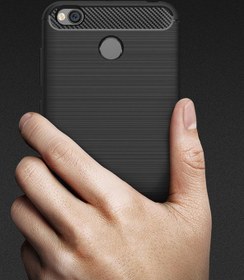 Resim Xiaomi Redmi Note 5A Prime Kılıf Karbon Silikon Kapak Kılıf + Cam 