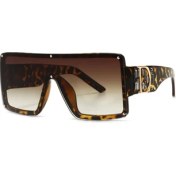 Resim Swico Remado Vintage Tarz Unisex Güneş Gözlüğü - Leopar (Yurt Dışından) 