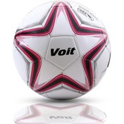 Resim Voit Futbol Topu Dikişli Extreme Game Ball Beyaz Kırmızı Siyah 5 