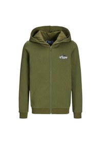 Resim Jack & Jones Erkek Çocuk Fermuarlı Sweatshirt J&j.12263377 Yeşil 