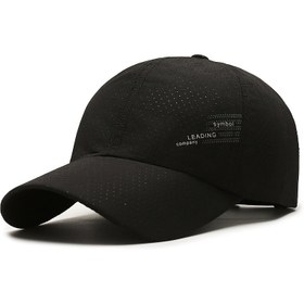 Resim 1 adet Yaz Hızlı Kuruyan Nefes Alabilen Beyzbol Kapağı, Açık Hava Ördek Çeneli Şapka, Moda Rahat Balıkçılık Güneş Şapkası, Polyester Fiber Dolgu ve Hafif Esnek Kumaş, Rahat Başlık | Şık Güneş Şapkası | Hafif 