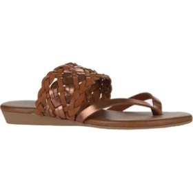 Resim Bueno Shoes Taba Parlak Deri Kadın Parmak Arası Terlik 01WU7448 01WU7448 