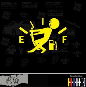 Resim nehay shop Oto Yakıt Depo Kapağı özel yeni sticker Sarı 15 Cm 