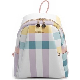 Resim Silver Polo Sp926 Kadın Sırt Çantası Ekose Lila-pembe 