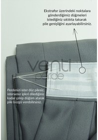 Resim Blackout Karartma Güneşlik Düz Pilesiz Gri Kahve 