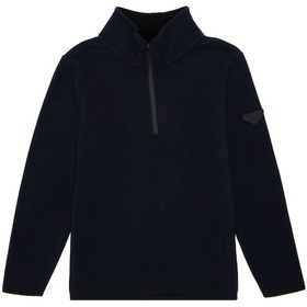 Resim U.S. Polo Assn. Erkek Çocuk Yarım Fermuarlı Lacivert Polar Sweatshirt 50298060-VR033 