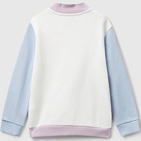 Resim United Colors Of Benetton Benetton Kız Bebek Fermuarlı Sweatshırt Beyaz 