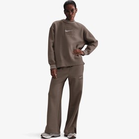 Resim Nike Sportswear Club Fleece Bol Kesimli Kadın Kahverengi Eşofman Üstü 