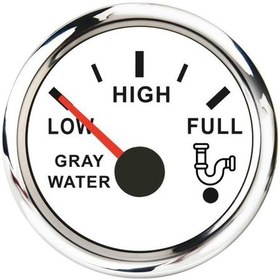 Resim Dünyada Tek Ibreli Gri Su Seviye Göstergesi - 0-190 Ohm Gri 