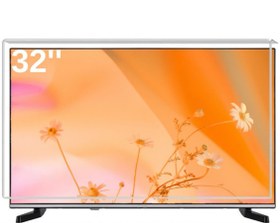 Resim Technozi Samsung Uyumlu 32 inç 132 Ekran TV Koruyucu Kırılmaz Paneli Şeffaf 